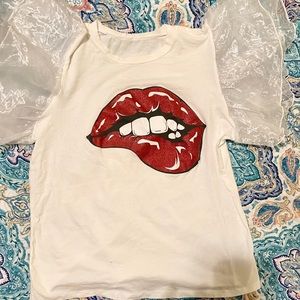 Bell sleeve gimme kiss shirt